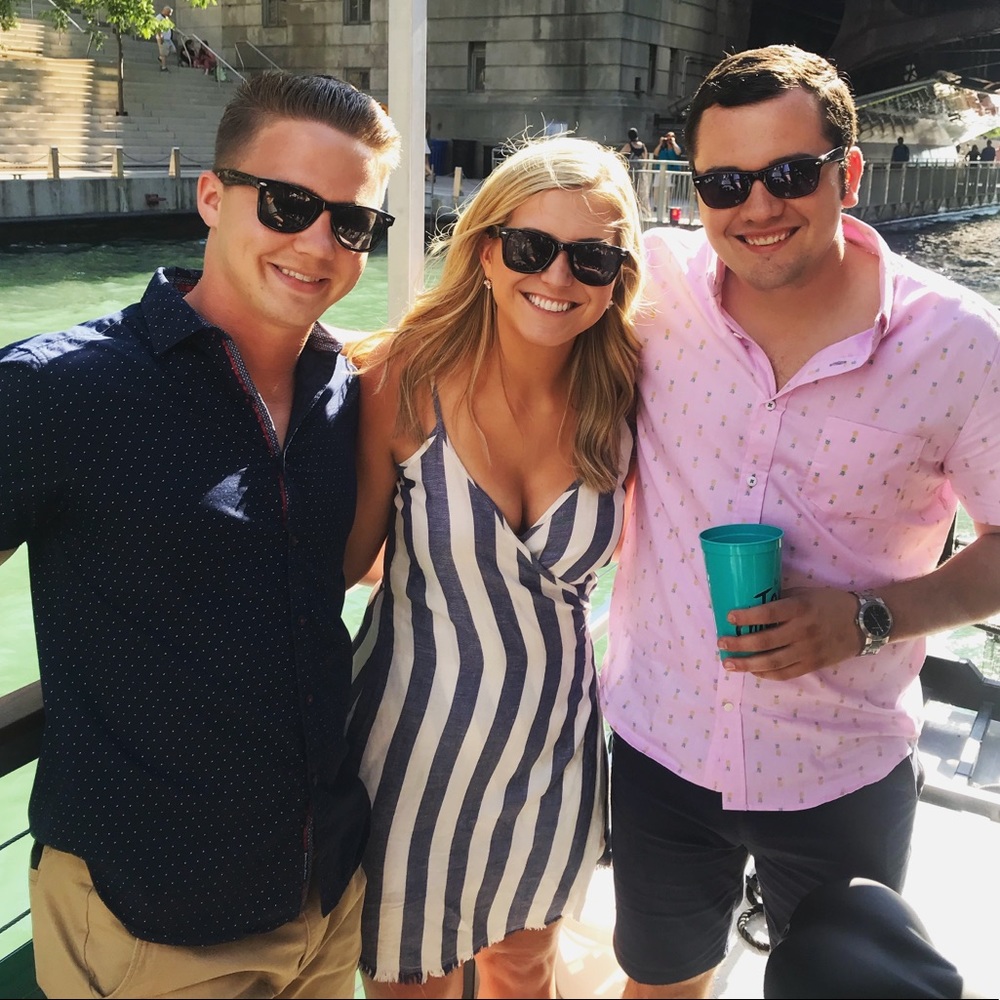 Nautical wrap dress!